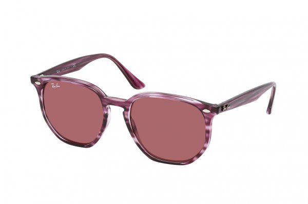   Ray-Ban Highstreet RB4306-6431-75 Striped Vinous | Dark Vinous 