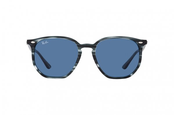   Ray-Ban Highstreet RB4306-6432-80 Striped Grey | Dark Blue