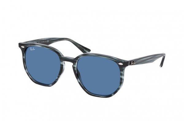   Ray-Ban Highstreet RB4306-6432-80 Striped Grey | Dark Blue