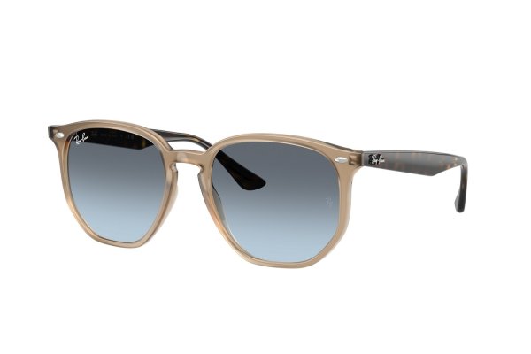   Ray-Ban Highstreet RB4306-6788-V1 Transparent Brown / Brown | Light Blue Gradient