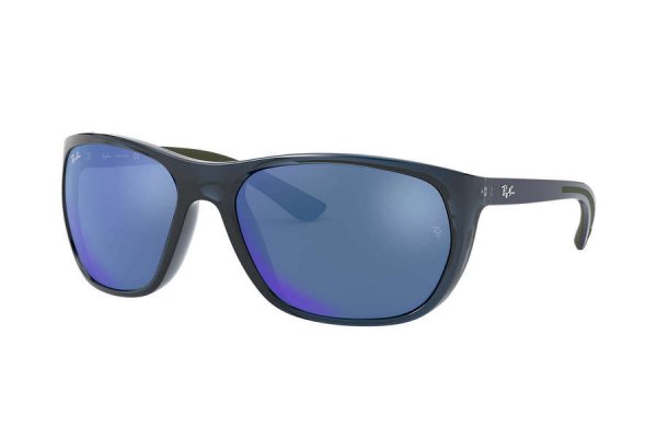   Ray-Ban Highstreet RB4307-6438-55 Blue | Blue Mirror