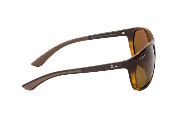  Ray-Ban Highstreet RB4307-710-83 Dark Havana | Brown Polarized