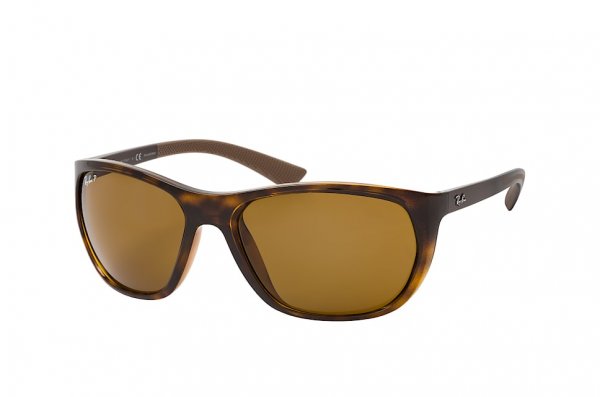   Ray-Ban Highstreet RB4307-710-83 Dark Havana | Brown Polarized