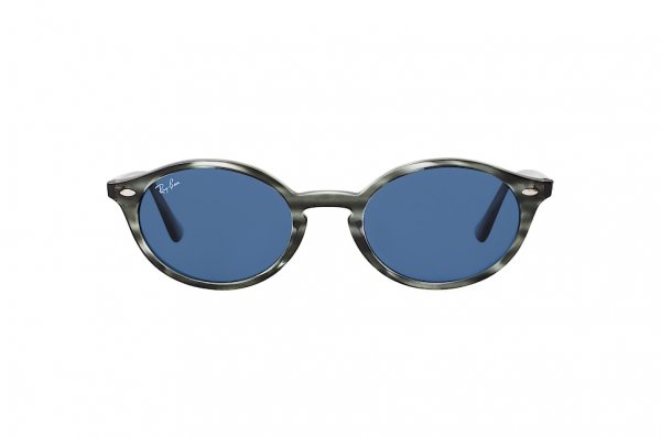   Ray-Ban Highstreet RB4315-6432-80 Striped Grey | Natural Blue