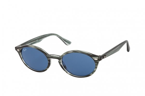   Ray-Ban Highstreet RB4315-6432-80 Striped Grey | Natural Blue