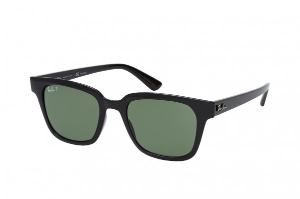   Ray-Ban Highstreet RB4323-601-9A Black | Natural Green Polarized