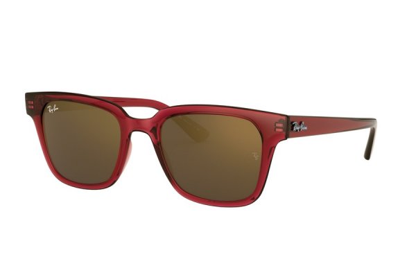   Ray-Ban Highstreet RB4323-6451-93 Dark Red | Brown Mirror