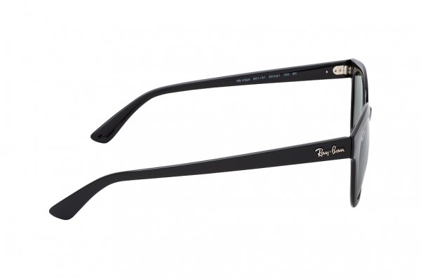   Ray-Ban Highstreet RB4324-601-31 Black | Natural Green