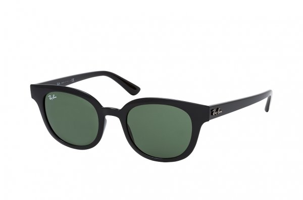   Ray-Ban Highstreet RB4324-601-31 Black | Natural Green