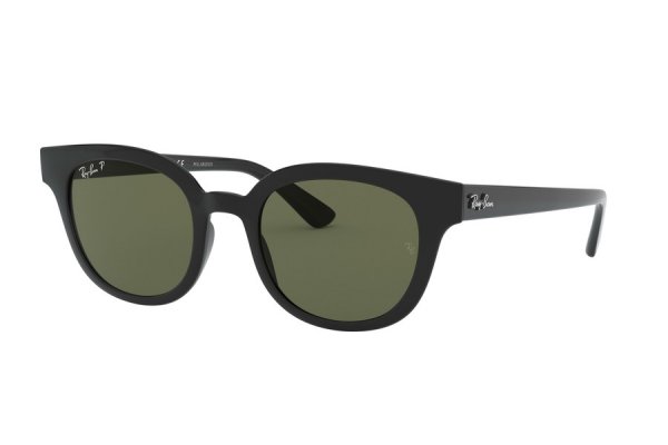   Ray-Ban Highstreet RB4324-601-9A Black | Green Polarized