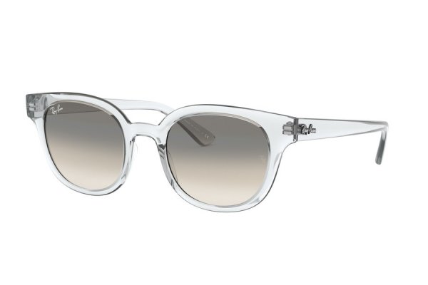   Ray-Ban Highstreet RB4324-6447-32 Transparent White | Gradient Grey