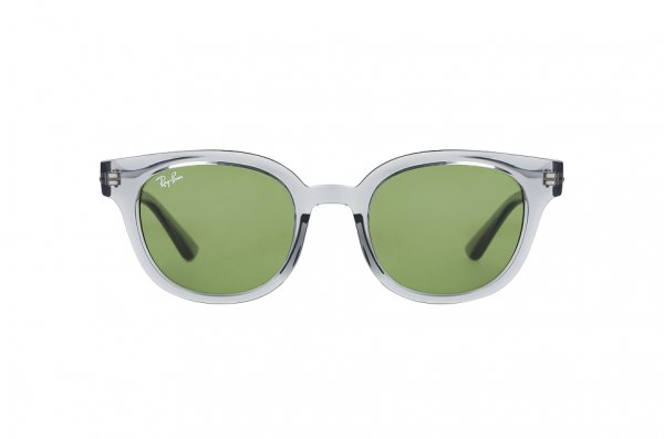   Ray-Ban Highstreet RB4324-6450-4E Transparent Grey | Natural Green