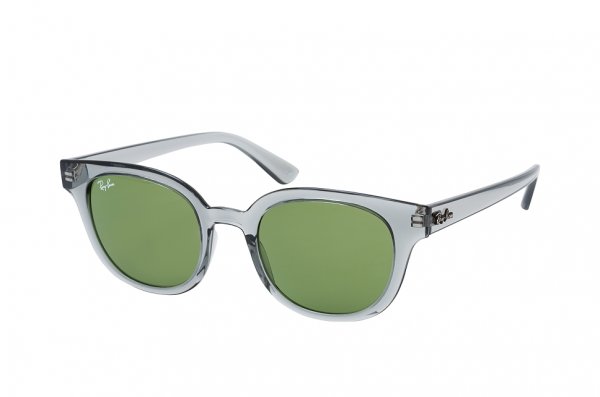   Ray-Ban Highstreet RB4324-6450-4E Transparent Grey | Natural Green