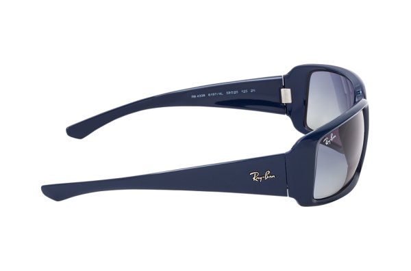   Ray-Ban Highstreet RB4338-6197-4L Dark Blue | Light Blue Gradient