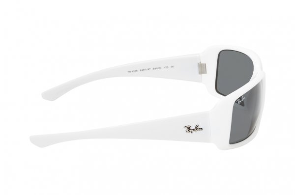   Ray-Ban Highstreet RB4338-6491-87 White | Dark Grey