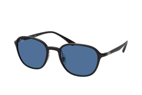   Ray-Ban Highstreet RB4341-601S-80 Matt Black | Dark Blue