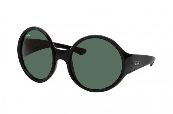   Ray-Ban Highstreet RB4345-601-71 Black | Natural Green