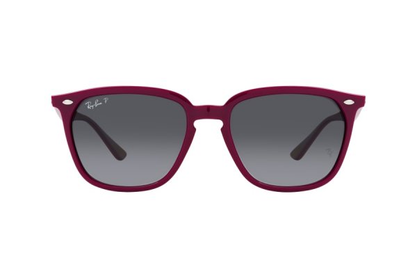   Ray-Ban Highstreet RB4362-6383-T3 Dark Red | Grey Gradient Polarized