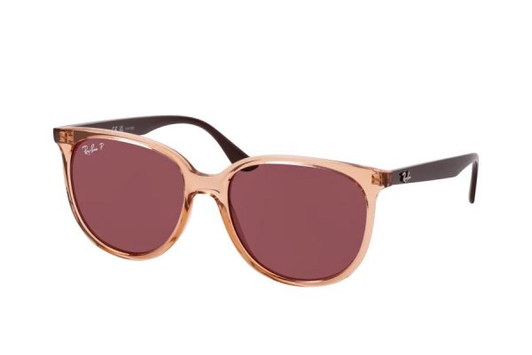   Ray-Ban Highstreet RB4378-6602-5Q Transparent  / Brown | Violet Polarized