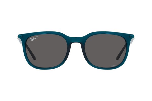   Ray-Ban Highstreet RB4386-6651-K8 Transparent Green | Dark Grey Polarised