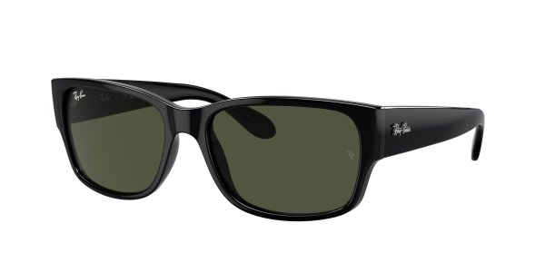   Ray-Ban Highstreet RB4388-601-31 Black | Natural Green