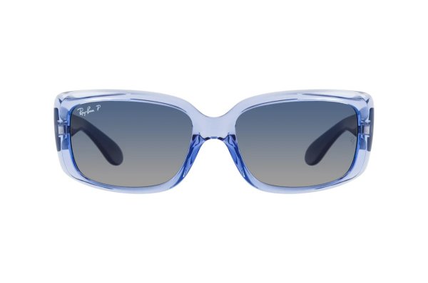   Ray-Ban Highstreet RB4389-6645-78 Transparent / Blue | Dark Blue Gradient Polarized
