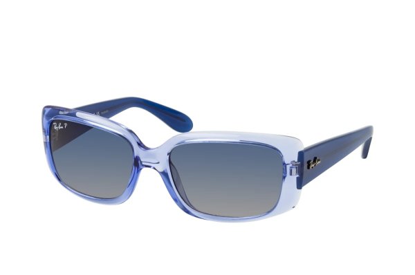  Ray-Ban Highstreet RB4389-6645-78 Transparent / Blue | Dark Blue Gradient Polarized