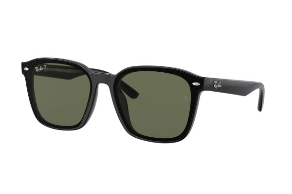 Sunglasses Ray-Ban Highstreet RB4392D-601-9A Black | Natural Green Polarized