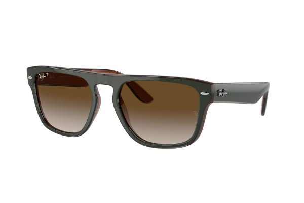   Ray-Ban Highstreet RB4407-6732-T5 Dark Green | Brown Gradient Polarized