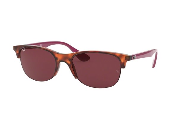   Ray-Ban Highstreet RB4419-6420-75 Spotted Brown / Vinous |  Dark Violet
