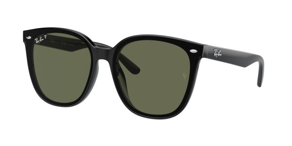   Ray-Ban Highstreet RB4423D-601-9A Black | Natural Green Polarized