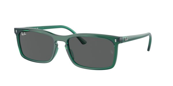  Ray-Ban Highstreet RB4435-6615-B1 Transparent Green | Dark Grey