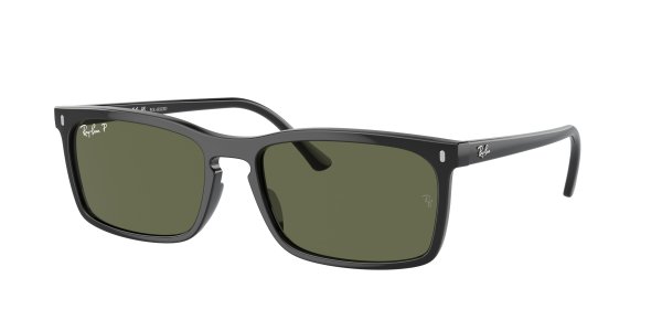   Ray-Ban Highstreet RB4435-901-58 Black | Natural Green Polarized