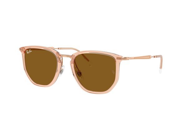   Ray-Ban Highstreet RB4451-6801-33 Transparent Beige / Rose Arista | Natural Brown