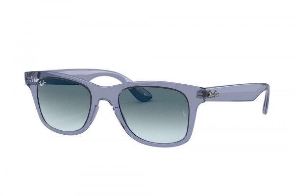  Ray-Ban Highstreet RB4640-6496-3M Transparent Violet | Gradient Blue
