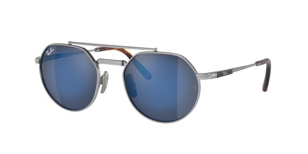   Ray-Ban Jack II Titanium RB8265-3139-O4 Silver | Grey Mirror Blue