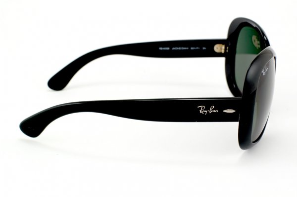   Ray-Ban Jackie Ohh II RB4098-601-71 Black | Poly Grey/Green