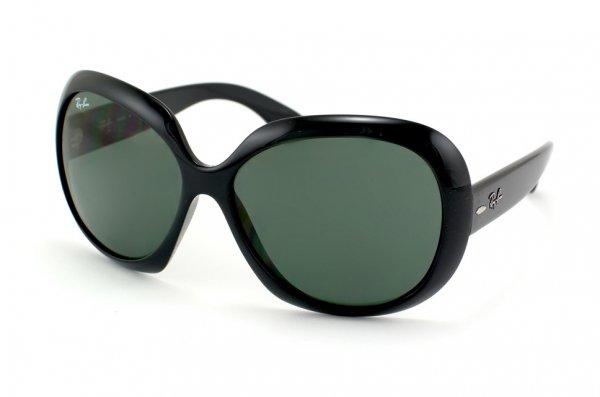   Ray-Ban Jackie Ohh II RB4098-601-71 Black | Poly Grey/Green