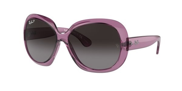   Ray-Ban Jackie Ohh II RB4098-6591-T3 Transparent Pink | Gradient Grey Polarized