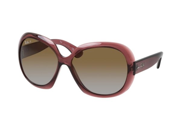   Ray-Ban Jackie Ohh II RB4098-6593-T5 Transparent Violet | Gradient Brown Polarized