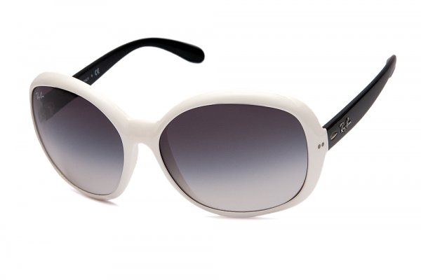   Ray-Ban Jackie Ohh III RB4113-722-8G White/Black | Gradient Grey