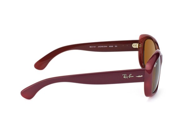   Ray-Ban Jackie Ohh RB4101-6036 Violet | Natural Brown (B-15 XLT)