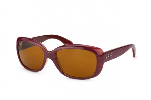   Ray-Ban Jackie Ohh RB4101-6036 Violet | Natural Brown (B-15 XLT)