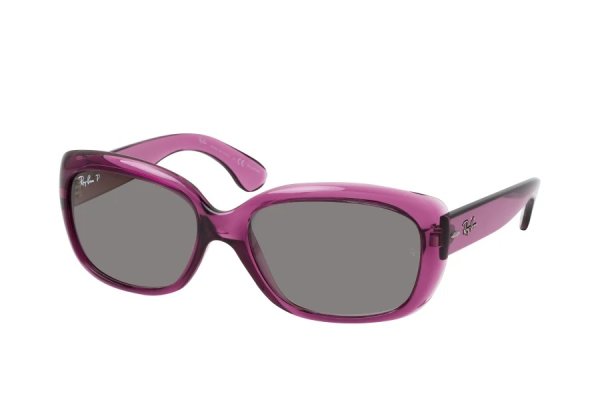   Ray-Ban Jackie Ohh RB4101-6591-M3 Transparent Pink | Grey Gradient Polarized