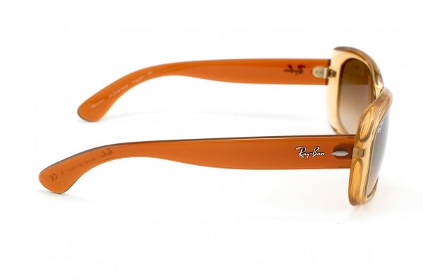   Ray-Ban Jackie Ohh RB4101-719-51 Shiny Sand/Light Brown Temple Faded Brown