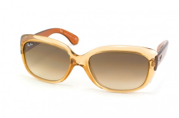   Ray-Ban Jackie Ohh RB4101-719-51 Shiny Sand/Light Brown Temple Faded Brown