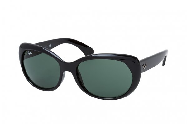   Ray-Ban Jackie Ohh RB4325-601-71 Black | Natural Green 