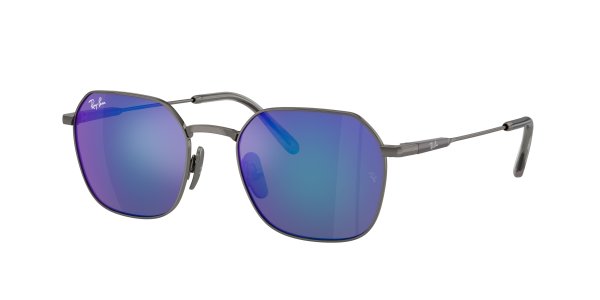   Ray-Ban Jim Titanium RB8094-165-4L Gunmetal | Blue Mirror