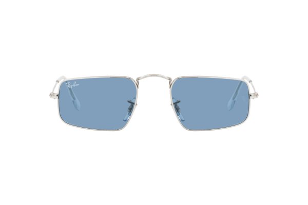   Ray-Ban Julie RB3957-003-56 Silver | Natural Blue