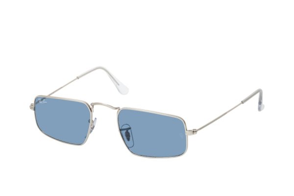  Ray-Ban Julie RB3957-003-56 Silver | Natural Blue